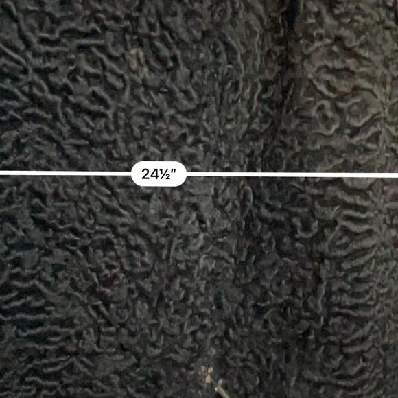 VTG Vintage 1960s Marshall Fields & Company Black Lamb Fur Coat Brown Fur OS - Picture 7 of 8